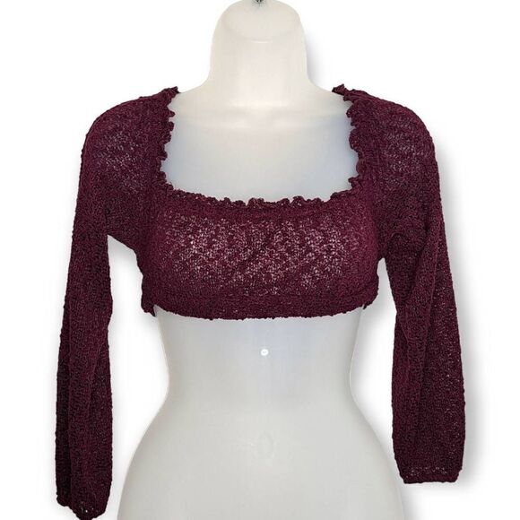 Storm Reid x PacSun Knit Off The Shoulder Crop Top size XS - Picture 2 of 7